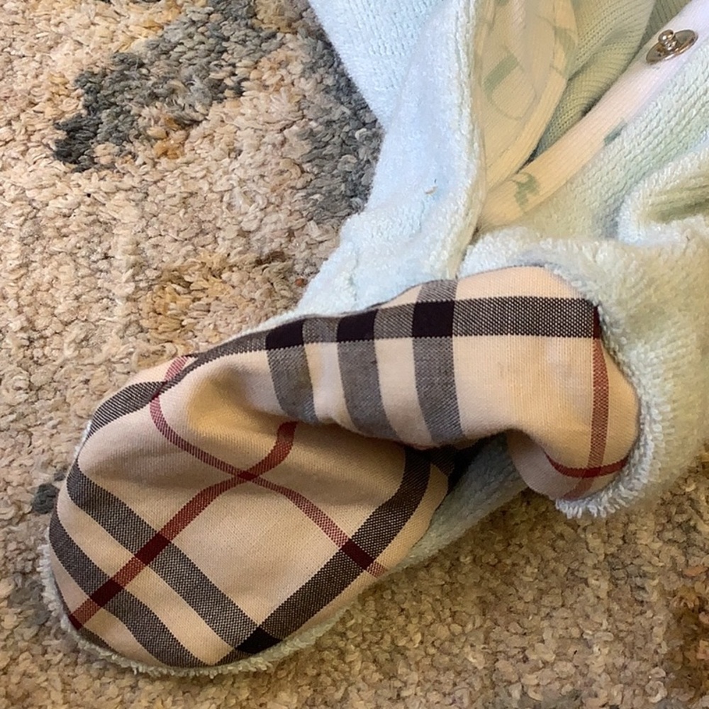 BURBERRY 6M Terry snap onesie - Picture 9 of 11